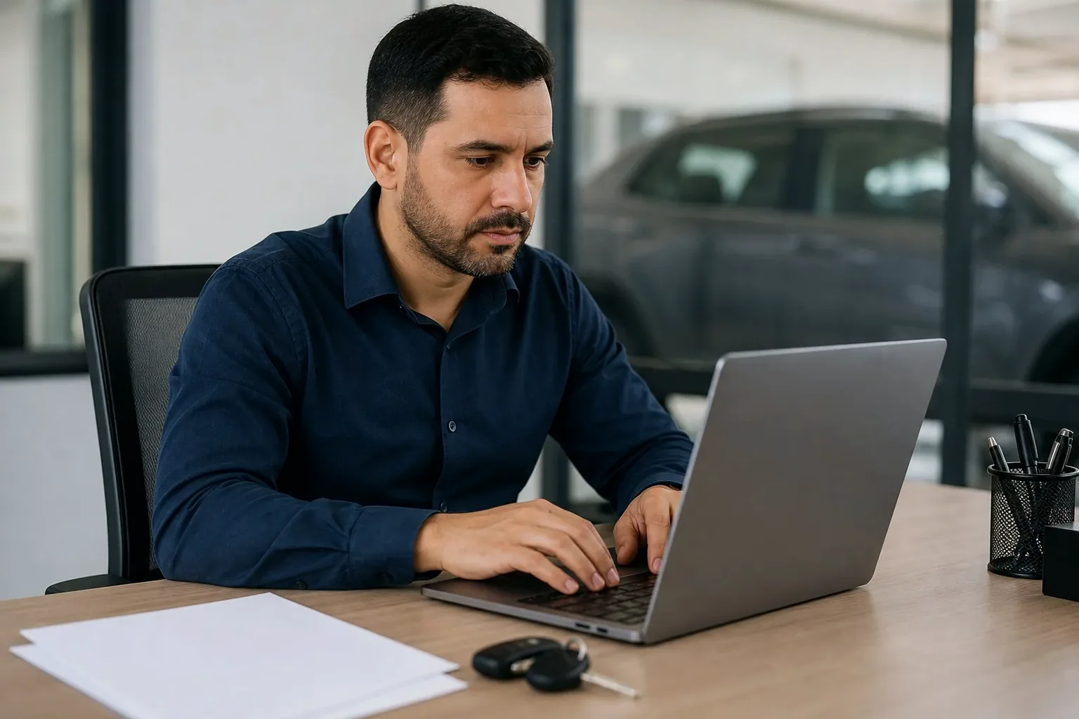 Despachante em Caruaru ajudando cliente a preencher ATPV-e.